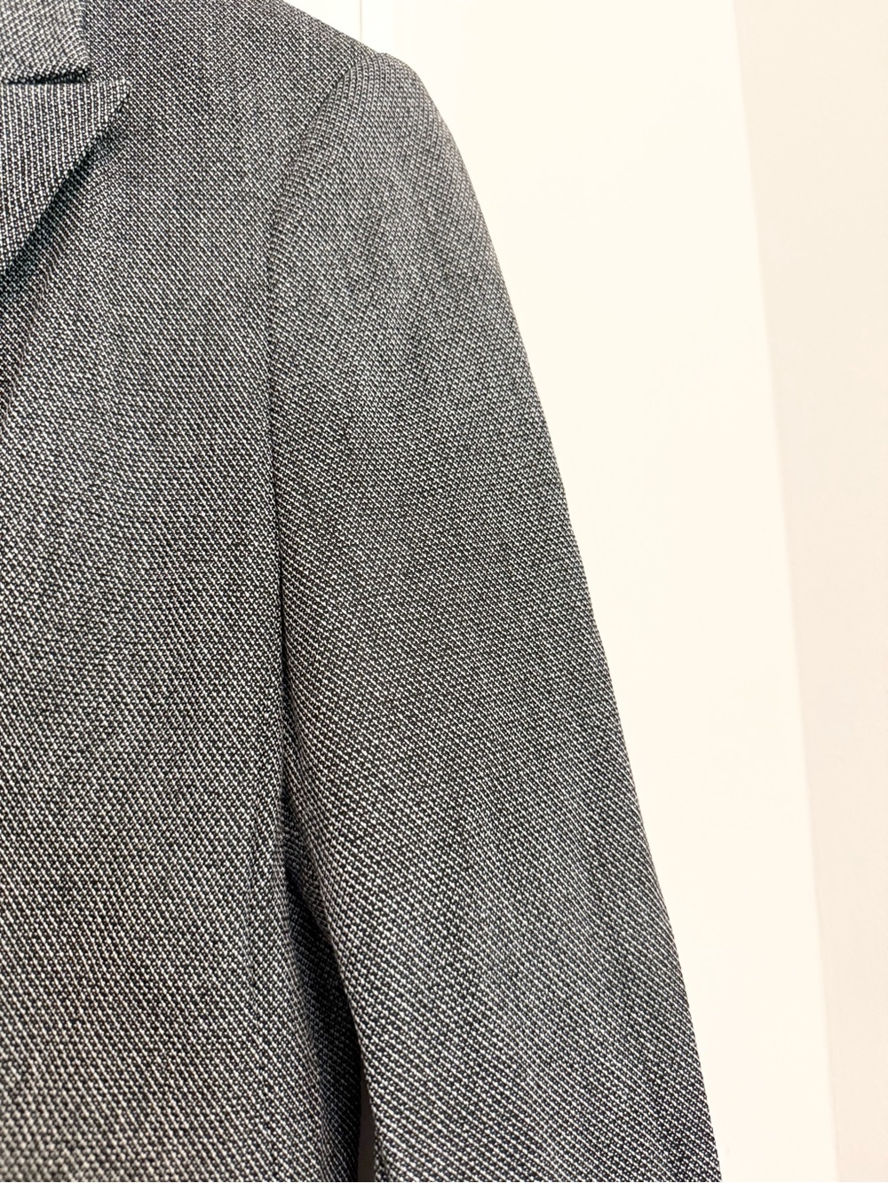 Express Textured Single-Button Blazer - Picture 2 of 3